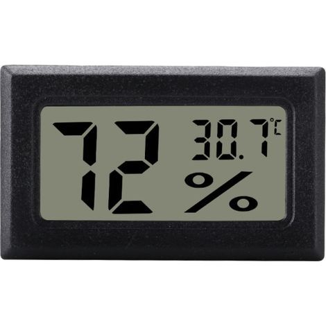 Mini LCD Hygrometer / Thermometer Grey (1/5)