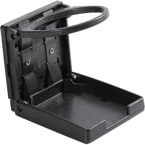 Support universel pliable de haute qualité pour voiture ou camion, porte-bouteille/gobelet pliable (noir)-Black (1/2)
