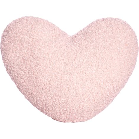 Herzförmiges Kissen zum Valentinstag, kreatives rosa Kissen mit herzförmigem Mittelteil, Wohndekoration, Sofa-Verzierung, Rückenkissen (rosa Herz) (1/2)