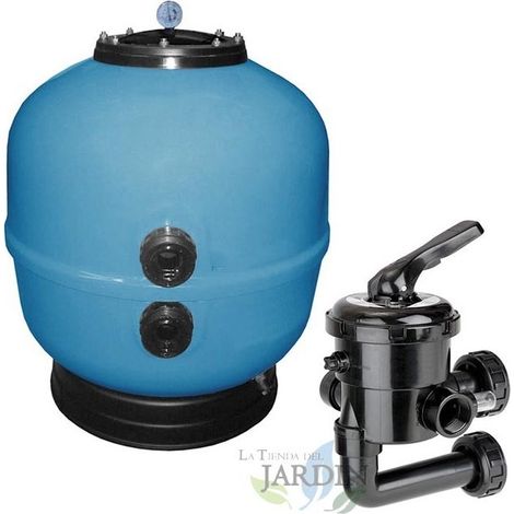 Kit Filtro depuradora piscina 1 1/2" con válvula selectora incluida, modelo a elegir