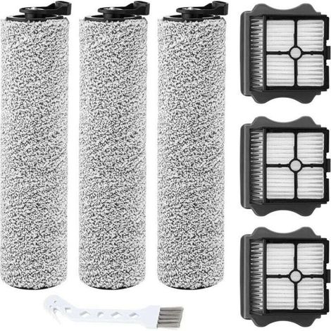Accessoires pour autolaveuse de sol 1.0 2.0LCD/LED 3.0, 3 filtres et 3 rouleaux brosses, compatibles avec l'aspirateur eau et (1/3)