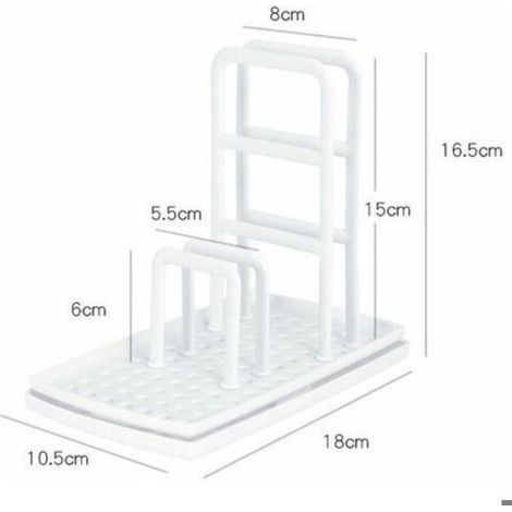 Porte-éponge en plastique évier de cuisine porte-éponge, porte-savon multifonctionnel éponge égouttoir évier plateau pour (1/5)
