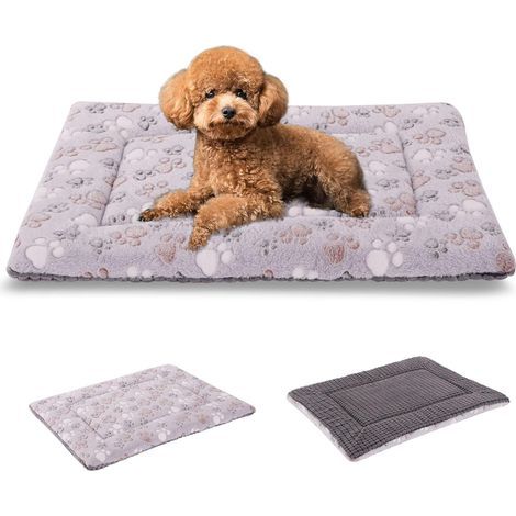 Reversible Dog Mat, Washable Memory Foam, Grey, 76x50cm, Indoor/Outdoor (1/5)