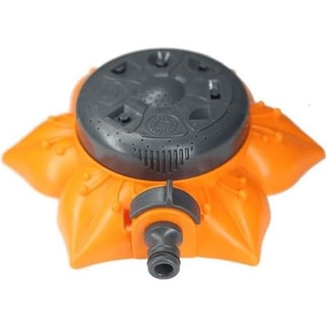 Arroseur de pelouse portable efficace avec pulvérisation automatique à 360 degrés pour une irrigation de jardin économe en eau, léger et pour une utilisation sur les pelouses et les