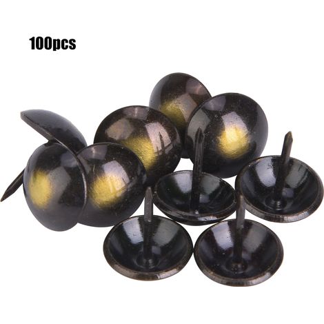100Pcs Upholstery Nail Retro Round Head Thickened Decorative Furniture Accessories16 x 20mm (1/5)