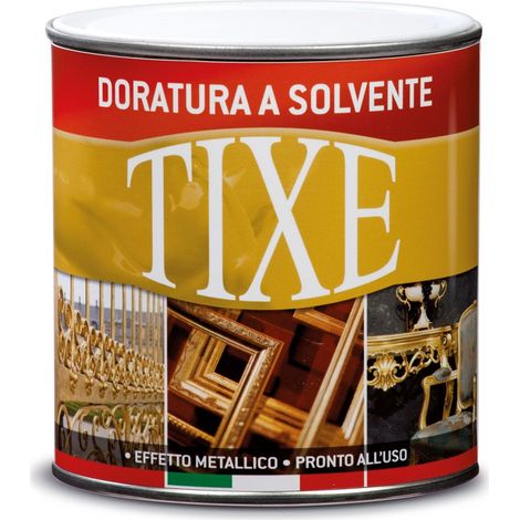 TIXE Vernice per Interni Solvente – Finitura Resistente e Lucida per Pareti e Superfici, Oro Riccopallido 500 ML