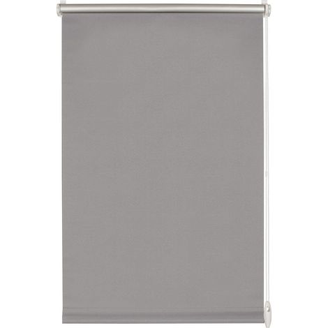 GARDINIA EASYFIX Tenda a rullo termica, Fissaggio a incastro o con adesivo, Altamente riflettente, Risparmio energetico, Opaco, Incl. materiale di montaggio, Grigio, 100 x 150 cm (LxH) (1/5)
