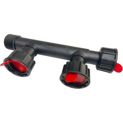 RACCORDO MODULARE TUBO IRRIGAZIONE COLLETTORE 2 USCITE 1" (39998)