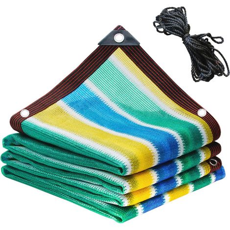 Voile d'ombrage extérieure 200300cm, filet d'ombrage rectangulaire en PEHD, taux d'ombrage de 85%, avec maille, convient serres, balcons et jardins (1/5)