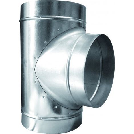 T de dérivation en aluminium 3x100mm – Raccord VMC avec 3 ouvertures – Optimise circulation d'air pour espaces de culture – Winflex Ventilation - 3x100mnm (1/3)