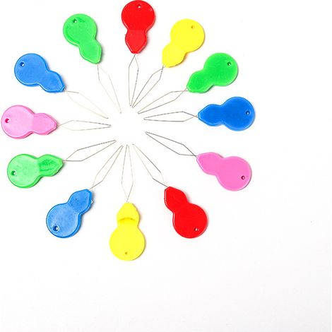 Enfile-Aiguilles à Fil,100 Pack Enfile-aiguilles en Forme de Gourde Plastic Gourd-Shaped Needle Threader pour Coudre à Main & Quilting Craft, Couleur Aléatoire (1/5)
