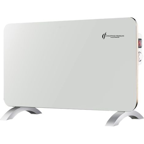 Mobiler Elektrischer Glasheizkörper Sorimo Sannover 1000 W Weiß