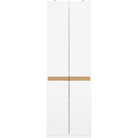 SoBuy Armadio alto Mobile da ingresso Armadio multifunzionale Bianco 61x30x192cm KSB01-W (1/5)