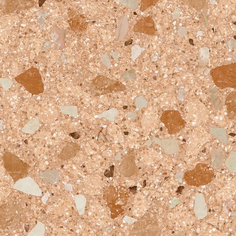 Aelle - Carrelage sol extérieur antidérapant effet terrazzo 80x80 cm MONACO R ROJIZO ANTIDESLIZANTE - Vendu par boîte de 1,28 m² (1/3)