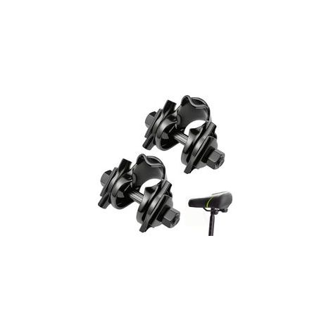Lote de 2 collares de serrage para selle de vélo, soporte de montaje negro VTT de 22 mm para selle de vélo, frente a selle y tige de selle