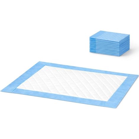 Lot de 10 Tapis Éducateurs pour Chien 33 x 45 cm – Alèses Absorbantes 4 Couches Étanches – Tapis Propreté pour Chiots, Chats et Petits Animaux - 20 Pièces (1/5)