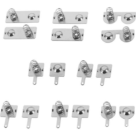 1ensemble Ressort de Batterie pour Télécommande Plaque de Contact Métallique Jeu pour Remplacement Compatible AA AAA Ressort de Contact Pratique (1/5)