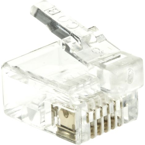 Connecteur RJ45 cat 4 RS PRO Mâle, UTP Montage sur câble Droit ( Prix pour Paquet de 100 )