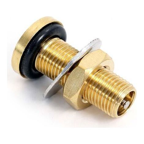 1 - Valve Schrader - Réservoir à vessie - Surpression domestique - Pour cuve 24-100l - Acier (1/5)