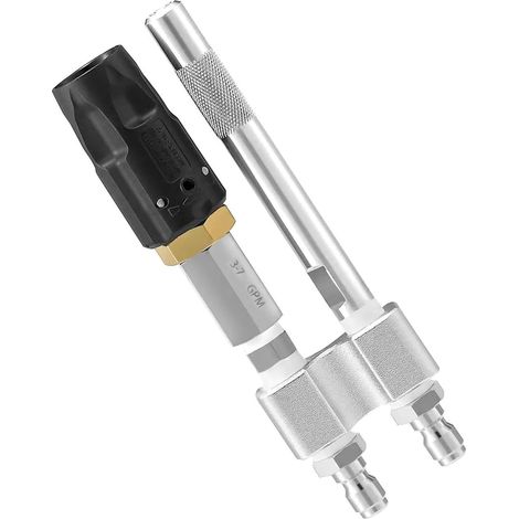 Vielseitige 2-in-1 3–7 GPM Soft-Waschdüse für Dächer, Terrassen und Zäune, verstellbar für den Einsatz mit Hochdruckreinigern