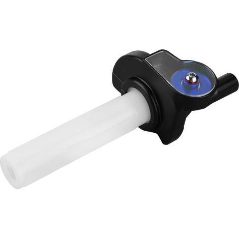 Jeffergarden Poignées d'accélérateur visuelles de 22 mm pour moto tout-terrain, poignée tournante bleue à rouleaux-DOU