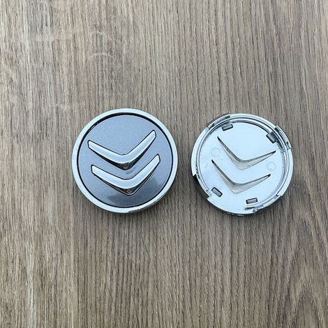 4pcs 60mm Car Hub Centre Caps for Citroen C1 C2 C3 C4 Picasso Aircross Elysee Wheel Center Caps Waterproof DustProof Wheel Hub Covers rim Protectors,gris (1/5)