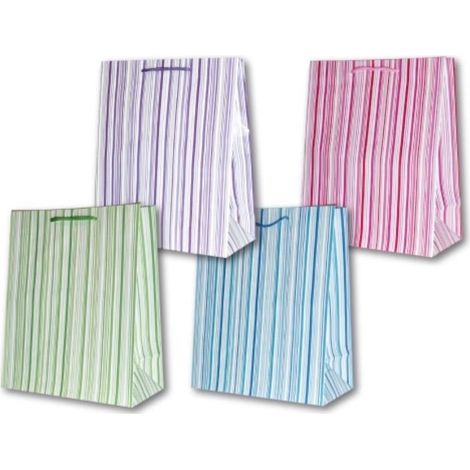 Bolsa decorativa laminada PL-6 mediana, 76 rayas