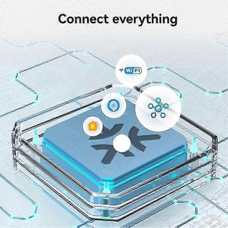 Module de minuterie à relais intelligent WiFi Matter, commande vocale via application et télécommande, compatible avec Alexa et Google Home. (1/5)