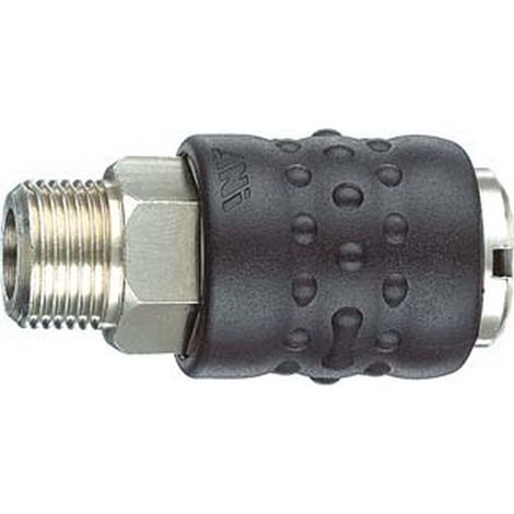 5PZ RUBINETTO RAPIDO UNIVERSALE FILETTATO MASCHIO - attacco 1/4"M art.17/A