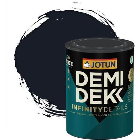 JOTUN - Peinture Bois, Lasure Opaque Satinée - RAL 5004 - Bleu Noir - 0,75L (1/2)