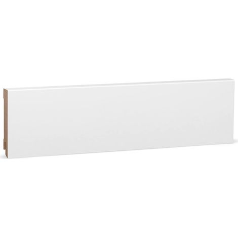 KGM Sockelleiste Modern MDF weiß direktlackiert 16 x 80 mm
