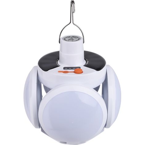 Lanterne Camping LED, Luminosité Réglable Eclairage Camping Etanche, Portable Lampe LED Rechargeable à énergie (1/5)
