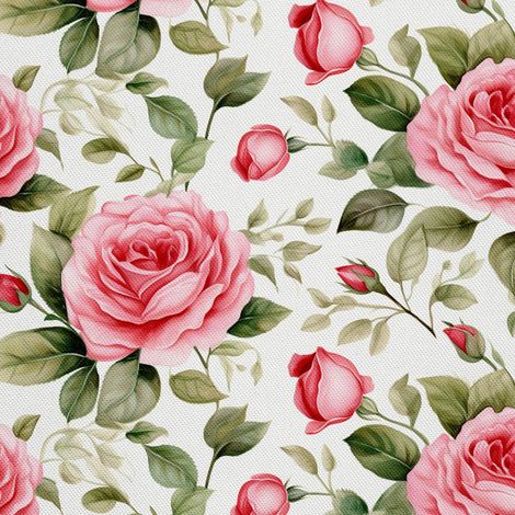 Tissu décoratif d'extérieur Oxford - Fleurs - DX2326 (1/5)