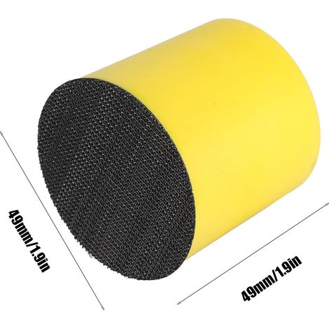 Disque de ponçage rond floqué de 2/3/4/5 pouces pour meuleuse manuelle, disque de polissage recommandé et vendu en lot avec la meuleuse manuelle et le papier de verre GS09876. (1/5)