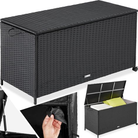 Box contenitore da giardino in rattan nero (1/5)