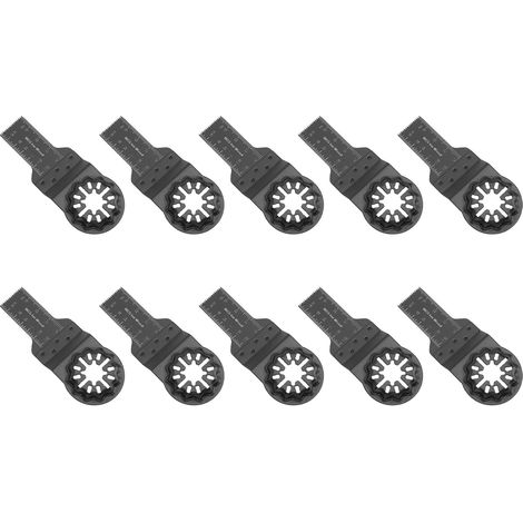 Lot de 10 lames de scie oscillante universelles de 20 mm pour outils multifonctions Bosch, compatibles avec le métal et le bois. (1/5)