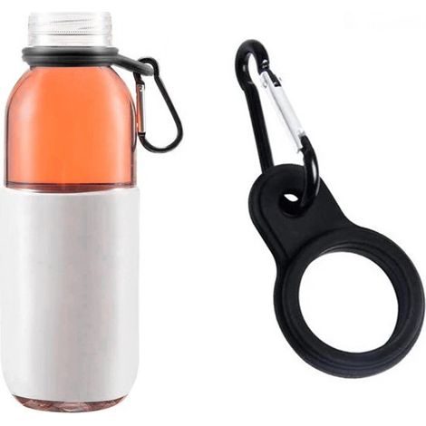 Crochet pour bouteille d'eau en extérieur pour la randonnée, clip pour bouteille d'eau mains libres, crochet pour tasse isotherme bouteille d'eau, poignée en silicone colorée. (1/5)