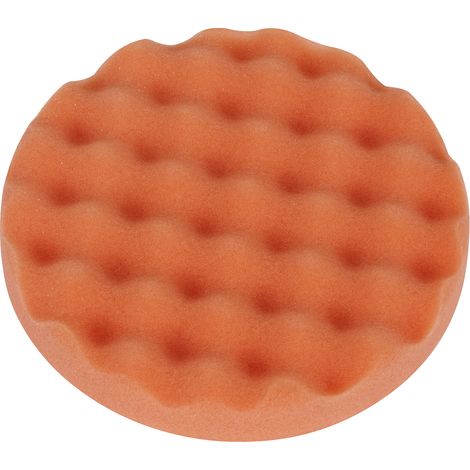 Sealey PTCCHW150O Hook-and-Loop Buffing & Polishing Foam Head 150 x 25mm - Orange/Firm