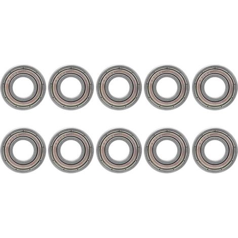 Lot de 10 mini roulements à billes à gorge profonde en acier 6900zz avec double joint étanche pour jouets et appareils ménagers (1/5)