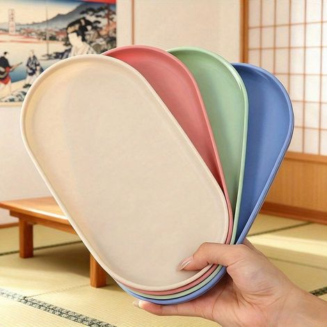 Bol Ovale - Plastique - 30 x 16,5 cm - Lisse - Compatible Lave-Vaisselle - Réutilisable - Pour Cuisine et Table À Manger - 1 Pièce (1/5)