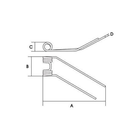 Dent de faneuse VAPORMATIC VLH7029