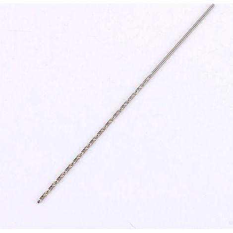 Foret hélicoïdal à tige droite extra-longue de 2 mm et 160 mm en acier rapide (HSS), conçu pour les applications à percussion. Foret hélicoïdal