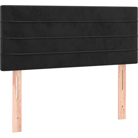 Tête de lit Résistante et économique, Panneau de lit, Noir 80x5x78/88 cm Velours OIB4198E (1/5)