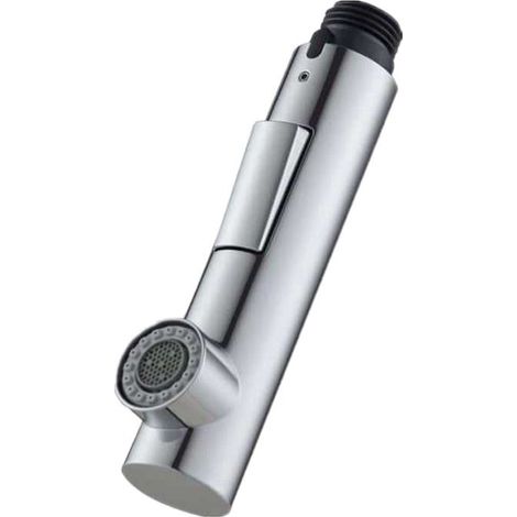 Douchette de remplacement pour robinet de cuisine extractible, matière ABS finition chrome poli, pommeau de douche pour robinet de cuisine (1/4)