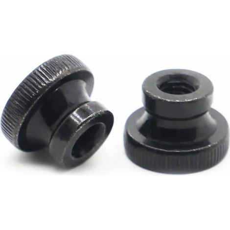 M3 M4 M5 M6 M8 M10 DIN466 GB806 Écrou moleté en acier galvanisé noir (1/5)