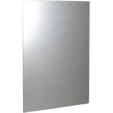 Sapho Plain - Spiegel 50x70 cm, sicherheitsgerundete Ecken, ohne Scharnier 1501-25