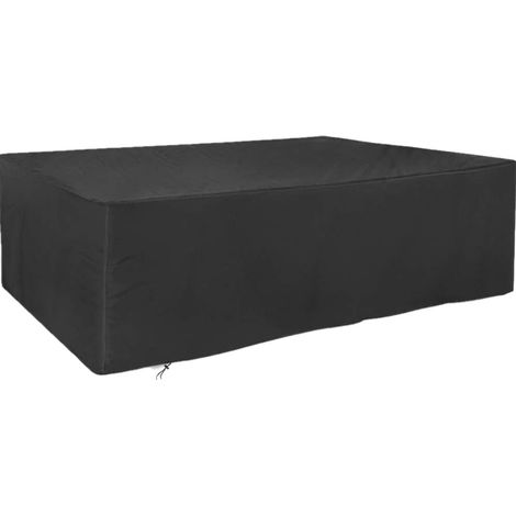 Waterproof, windproof, UV-resistant 210D Oxford fabric protective cover for garden table and chairs (242 x 162 x 100 cm) (1/5)