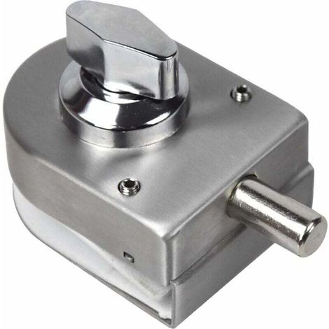Door Lock Security Anti-Theft Glass Door Lock Stainless Steel On/Off Bathroom Home Hotel Office Use (1/5)