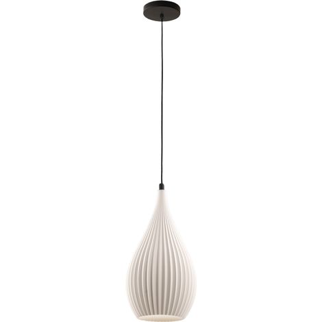 Suspension Lisa En Métal Et Plastique Biosourcé - Blanc, Douille E27, Structure Élégante Et Durable, Ip20, 230 V - Design Line (1/3)
