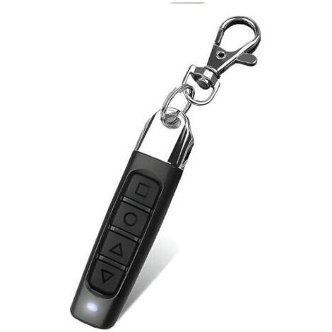 Télécommande universelle avec 4 canaux, 3 fonctions, ouvre-porte de garage, clonage automatique, fréquence 433,92 MHz, duplicateur de porte de garage, noir, 1 pièce (1/5)